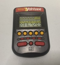 Vintage Milton Bradley Yahtzee Electronic Handheld Black 1995 tested Works - £7.66 GBP