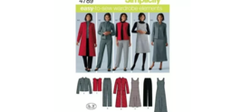 10-18 Uncut Sewing Pattern Simplicity 4789 Pants Vest Jacket Jumper - $4.49