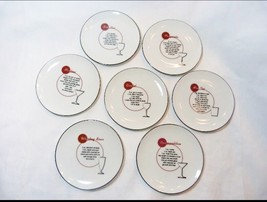 Pottery Barn Retro Bar Drink Recipe Coasters - £23.46 GBP