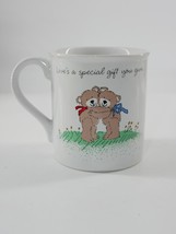 Vintage Hallmark Heart Warmers From Ambassador Hugging Teddy Bear Bears Mug - £7.95 GBP