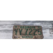 Vintage 1983 Georgia Barrow County License Plates YY 7225 Expired - $6.93