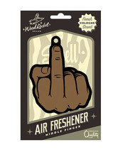 Wood Rocket Middle Finger Brown Air Freshener - Cologne - $4.53