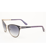 Tom Ford NINA 373 01B Black Gold / Gray Gradient Sunglasses TF373 01B 56mm - £143.96 GBP