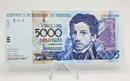Venezuela Banknote 5.000 bolivares 25-5-2000 UNC Pick # 84a currency - £5.81 GBP