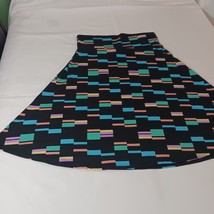LuLaRoe Elastic Waist Women's Multicolor Skirt Foldable Waist Stretch Size XL image 8