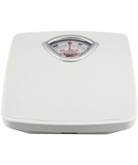 Mechanical Nonslip Surface 280-lb Capacity White Bathroom Scale - £28.04 GBP