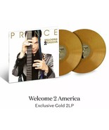 Prince Welcome 2 America 2LP Ltd Gold Vinyl 12&quot; Etched - £48.61 GBP