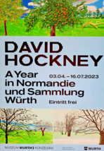 David Hockney - Originale Exhibition Poster - IN Normandia - Model 1- 2023 - £207.35 GBP