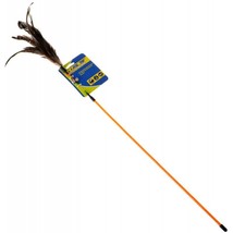 Petsport Kitty Feather Wand - Assorted Colors - £43.61 GBP