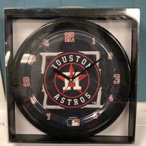 MLB Houston Astros Chrome Clock man cave decoration baseball theme The Memory Co - £36.60 GBP