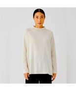 NWT EILEEN FISHER Recycled Cashmere Wool Mock Neck Box-Top Plus Size 1X ... - €110,48 EUR