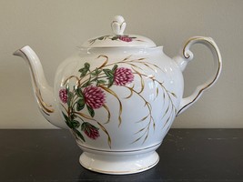 Tuscan Fine English Bone China Four Leaf Clover Teapot - $147.51