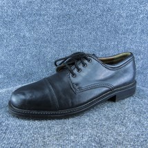 Dockers Toe Cap Men Derby Oxfords Shoes Black Leather Lace Up Size 10 Me... - $24.75