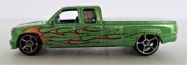 Hot Wheels 1997 Customized C3500 Unique Green Variant with Flames - $9.99