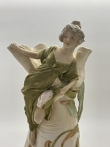 Royal Dux Bohemia 14&quot; Lady Goddess Vase Triangle 1860-1904 Retro Antique - £864.97 GBP