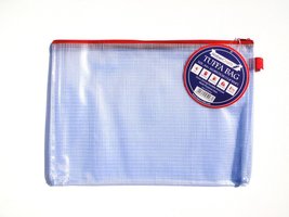 A4 Tuff Bag Zip Wallet Clear Plastic Wallets Zipped Pouch File Pencil Ca... - $17.50