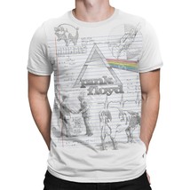 Pink Floyd album collage sketch X Large Band T shirt Liquid Blue 2015 - $264.37 MXN