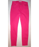 New Womens 7 For All Mankind Bright Paradise Pink Jeans 26 Designer Skin... - $277.20