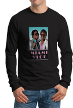 Miami Vice (80&#39;s Tv Show)  Mens  Black Cotton Sweatshirt - £24.03 GBP