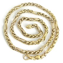 Authenticity Guarantee 
Vintage Italian Long Wheat Chain Necklace 14K Yellow ... - £3,732.12 GBP