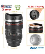 2Pcs Camera Lens Coffee Cup 24-105 Coffee Travel Mug Stainless Steel Lea... - £34.59 GBP