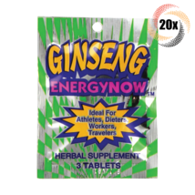 20x Packs Energy Now Ginseng Weight Loss Herbal Supplements | 3 Tablets Per Pack - £12.82 GBP