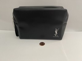 Yves Saint Laurent YSL Parfums Makeup Cosmetic Bag Toiletry Travel Pouch Black - £21.22 GBP