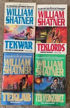 Tekwar/Teklords/Teklab/Tek Vengeance 4 paperback sci-fi lot William Shatner - $220.95 MXN