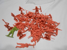 lot of WWll Japanese plastic Soldiers 35 rare pink 1 green made in China  - £11.62 GBP