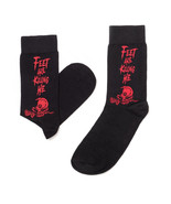 Alchemy Gothic SOX004 Feet Are Killing Me Crew Socks Red Skull Black S/M... - $11.49