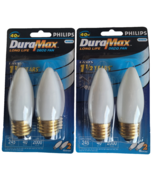 4- Philips Duramax Light Bulb White Long Life 40W Medium Base Ceiling De... - $12.46