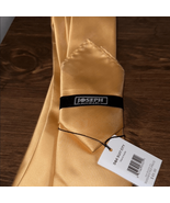 Joseph Michael Gold Satin Tie w/Pocket Square - $258.10 MXN