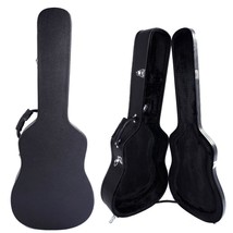 Glarry 41&quot; Flat Surface Artificial Leather Acoustic Guitar Hard Shell Ca... - $103.99