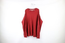 Vintage LL Bean Mens XLT Faded Wool Blend Rivers Driver Long Sleeve T-Shirt Red - £31.10 GBP