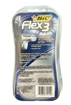 Bic Flex 3 Men's Disposable Shaving Razor Flexible Sensitive Skin Easy Use 4 ct - $11.87
