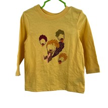 Cat &amp; Jack Yellow Fall Theme Squirrell Long Sleeve Tee 18 Month New - £4.75 GBP