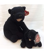 Cinders the Black Polar Bear Ty Beanie Baby and Buddy Set of 2 MWMT Retired - $408.25 MXN Cinders the Black Polar Bear Ty Beanie Baby and Buddy Set of 2 MWMT Retired - $408.25 MXN
