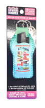 Smokezilla Live Happy Design Neoprene Lighter Holder Carabiner Key Chain - $8.90