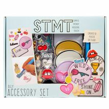 STMT 10-Pc of Flair Patches Charmes Pins DIY Art and Craft Accessory Set... - $7.49