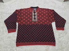 Norwegian Design Nordic Clasp Cardigan Womens M Sweater Pullover 100% Pu... - £26.31 GBP