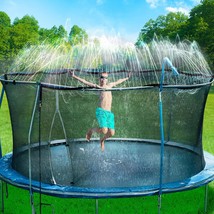 Trampoline Sprinkler for Kids Outdoor Backyard Water Park Fun Summer Outdoor Wat - £27.59 GBP