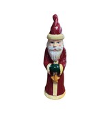 Papermache Santa Claus Father Christmas w Toy Bag Decor Holiday Folkart ... - £23.54 GBP