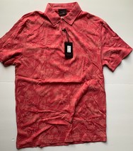 SMASH Shirt Men’s Size Small Polo Pull Over Pink Short Sleeve Cotton  NWT - £15.50 GBP
