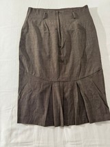 XOXO Pleated Bottom Skirt Juniors 5/6 Women's Brown Rear Zipper 6890ESQ8 image 9