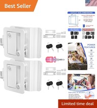 Secure Chrome Paddle Deadbolt Locks for Trailers - Durable and Waterproo... - $98.99