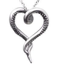 Controse Sea Lover Octopus Tentacle Heart Nautical Steel Pendant Necklace CN040 - £19.11 GBP