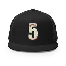 Number 5 Varsity Font Embroidered Trucker Hats Adjustable Hat Women Baseball Cap - £26.51 GBP