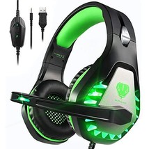 Pacrate Gaming Headset with Microphone for PC PS4 Headset Xbox One Heads... - £35.57 GBP