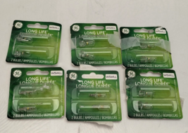 Lot of 6 GE Long Life Automotive Miniature 2 Bulbs 12V W5WLL 93011 - $533.06 MXN