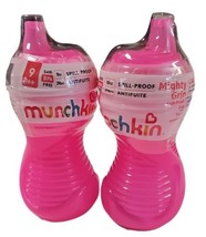 2 Pack Munchkin Mighty Grip 10 oz Spill &amp; Leak Proof Cups, Pink - $9.79